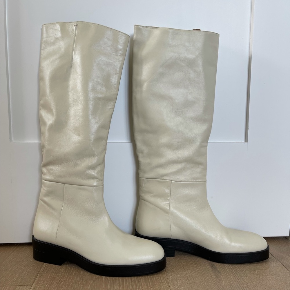 Zara LEATHER Boots NWOT